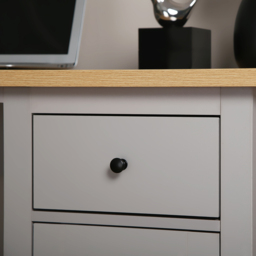 Wiltshire Grey Storage Desk - Home Garden Direct - Wilko - thumbnail 6