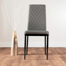 Furniturebox Copeland Valera Marble Effect 4 Seater Dining Set White Grey and Black - Wilko - thumbnail 5