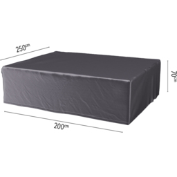 Platinum AeroCover Garden Lounge Set Cover 70 x 200 x 250cm - Size: 70 x 250 x 200cm - Grey - Wilko - thumbnail 7