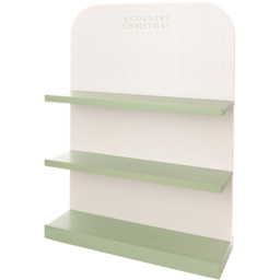 The Seasonal Gift Co. 27 Plaque Wooden Plaque Stand Set - Size: 53 x 39.5 x 13cm - White - Wilko - thumbnail 3