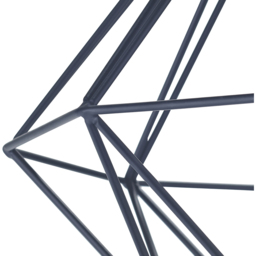 Happy Homewares Matt Black Metal Industrial Basket Cage Semi Flush Pendant Shade - Size: 25 x 23 x 23cm - Wilko - thumbnail 5