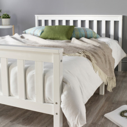 Aspire Atlantic Double White Bed Frame - Aspire Beds - Wilko - thumbnail 5