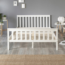 Aspire Atlantic Double White Bed Frame - Aspire Beds - Wilko - thumbnail 4