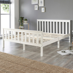Aspire Atlantic Double White Bed Frame - Aspire Beds - Wilko - thumbnail 3