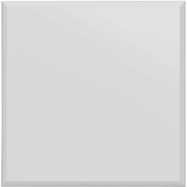 MirrorOutlet The Moderni Bevelled Wall Mirror 90 x 90cm - Clear - Wilko - image 1
