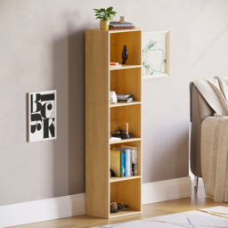 Vida Designs Oxford 5 Shelf Oak Cube Bookcase - Brown - Wilko - thumbnail 6