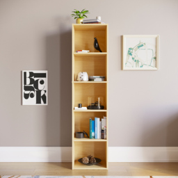 Vida Designs Oxford 5 Shelf Oak Cube Bookcase - Brown - Wilko - thumbnail 5