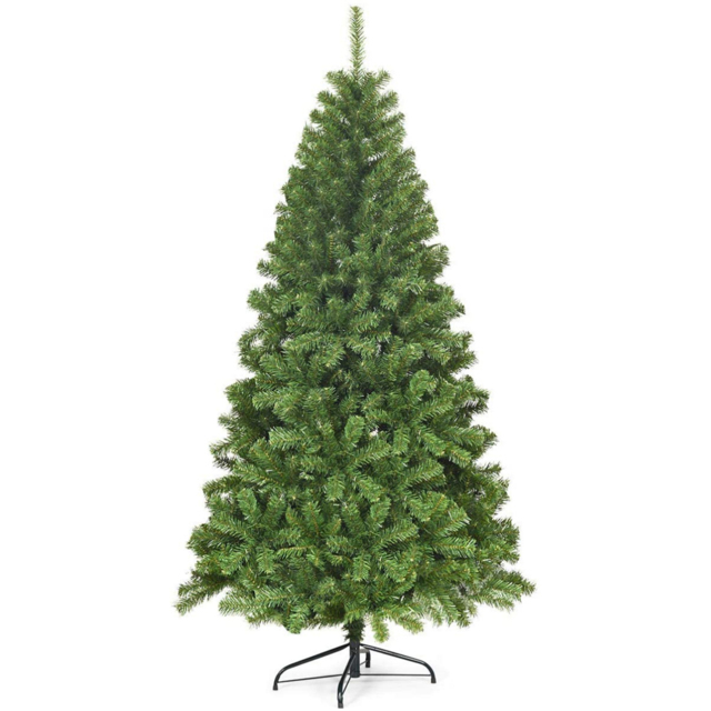 Costway Hinged PVC Artificial Christmas Tree 6ft - Multi - Wilko - image 1