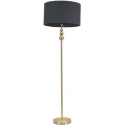 ValueLights Marissa Charcoal Grey Shade Gold Ball LED Floor Lamp - Size: 145 x 45 x 45cm - Wilko - thumbnail 1