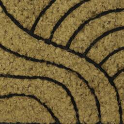 JVL Comfort Half Moon Waves Tuffscrape 40 x 70cm - Brown - JVL Homewares - Wilko - thumbnail 6