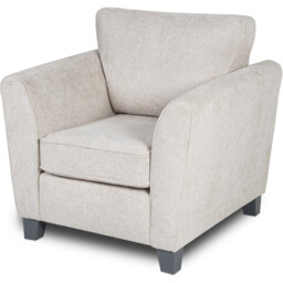Harriet Cream Fabric Armchair - Size: Single - Wilko - thumbnail 4