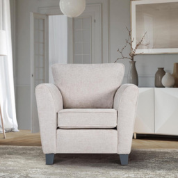 Harriet Cream Fabric Armchair - Size: Single - Wilko - thumbnail 6
