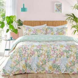 furn. Taormina King Size Multi Floral Duvet Cover Set - Wilko - thumbnail 1