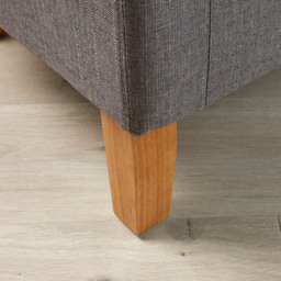 Home Source Bedford Light Grey Padded Tub Chair - Size: Single - Wilko - thumbnail 5