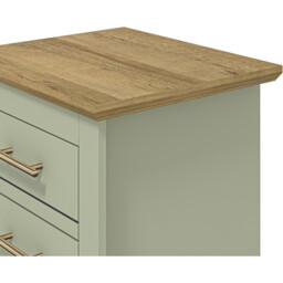 Bexley 2 Drawer Sage Green Bedside Table - Wilko - thumbnail 6