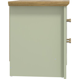 Bexley 2 Drawer Sage Green Bedside Table - Wilko - thumbnail 5