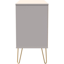Crowndale Diamond 3 Drawer 2 Shelf Kashmir Matt TV Unit Ready Assembled - Size: 75 x 97 x 40cm - Wilko - thumbnail 3