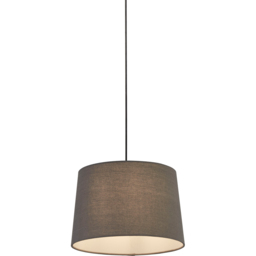 Lighting Collection Underwood Grey Linen Tapered Drum Ceiling Lamp Shade 30cm - Size: 9 x 30 x 30cm - Wilko - thumbnail 4