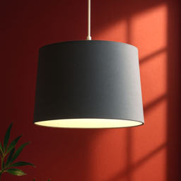 Lighting Collection Underwood Grey Linen Tapered Drum Ceiling Lamp Shade 30cm - Size: 9 x 30 x 30cm - Wilko - thumbnail 3