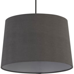 Lighting Collection Underwood Grey Linen Tapered Drum Ceiling Lamp Shade 30cm - Size: 9 x 30 x 30cm - Wilko - thumbnail 1