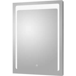 nuie LED Touch Sensor Mirror 700 x 500mm - Size: 700 x 500 x 45mm - Silver - Wilko - thumbnail 1