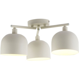Ace 3 Light Ceiling Fitting Cream - Wilko - thumbnail 4
