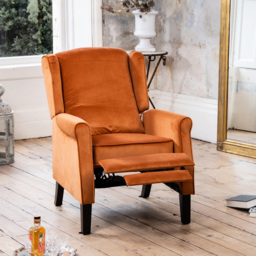 Artemis Home Barksdale Orange Recliner Armchair - Size: Single - Wilko - thumbnail 6