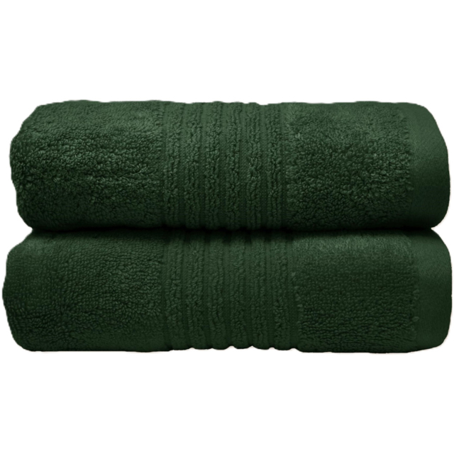 Misona Ultra Soft Bamboo Khaki Hand Towel 2 Pack - Size: 50 x 90cm - Green - Wilko - image 1