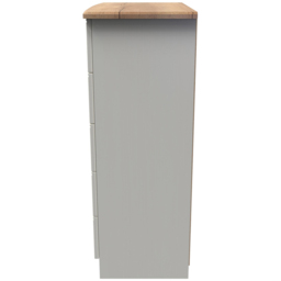 Crowndale Victoria 5 Drawer Cream Ash and Oak Chest of Drawer - Wilko - thumbnail 4