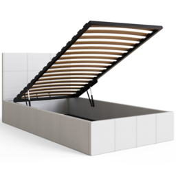 GFW Single White End Lift Ottoman Bed - Wilko - thumbnail 5