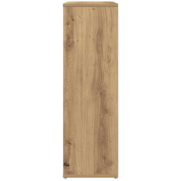 vidaXL 5 Shelf Artisan Oak Bookcase - Size: 80 x 50 x 25cm - Brown - Wilko - thumbnail 7