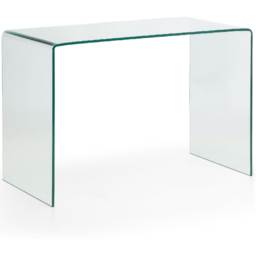 Julian Bowen Amalfi Kahlo Glass Desk and Grey Swivel Office Chair - Wilko - thumbnail 4