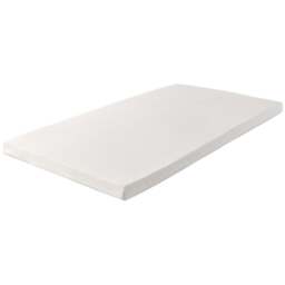 Starlight Beds Shorty Memory Foam Mattress Topper with Elastic Straps 1 inch - White - Wilko - thumbnail 1