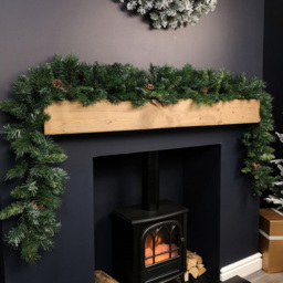 Samuel Alexander Christmas Garland with Pine Cones and Mixed Needles Green 270cm - Size: 27cm - Wilko - thumbnail 4