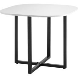 Comfy Living Metal 4 Seater Dining Set White and Black - Wilko - thumbnail 5
