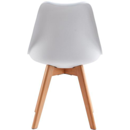 Eva White Padded Single Dining Chair - MCC - Wilko - thumbnail 6
