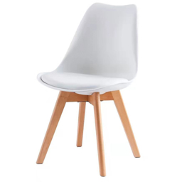 Eva White Padded Single Dining Chair - MCC - Wilko - thumbnail 4
