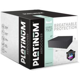Platinum AeroCover Waterproof Lounge Set Cover 70 x 275 x 275cm - Grey - Wilko - thumbnail 3