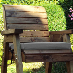 Charles Taylor Outdoor Rocker Chair with Grey Cushion and Fitted Cover - Size: Single - Wilko - thumbnail 3