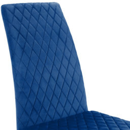 Julian Bowen Calabria Set of 4 Blue Dining Chair - Wilko - thumbnail 7