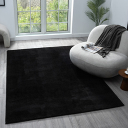 Desire Rugs Comfy Black Anti Slip Felt Backing Rug 160 x 220cm - Wilko - thumbnail 3