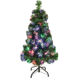The Christmas Workshop Green Fibre Optic Christmas Tree 2ft - Wilko - thumbnail 1