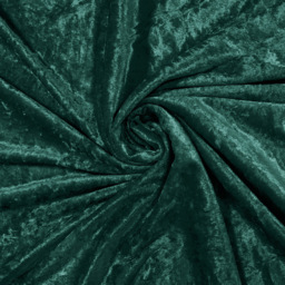 Intimates Emerald Plain Crushed Velvet Curtains 117X137cm - Size: W 117 x D 137cm - Green - Wilko - thumbnail 4