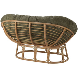 Desser Furniture Papasan 2 Seater Jubilee Sage and Natural Sofa - Brown - Wilko - thumbnail 4