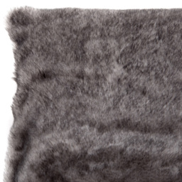 Kaikoo Grey Fur Tipped Cushion - Wilko - thumbnail 3