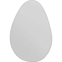MirrorOutlet The Lapillus Frameless Pebble Wall Mirror 120 x 80cm - Clear - Wilko - thumbnail 1