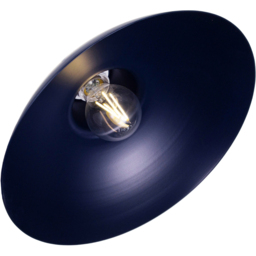 Happy Homewares Matt Midnight Blue Metal Industrial Retro Curved Pendant Shade - Size: 13 x 29 x 29cm - Wilko - thumbnail 6