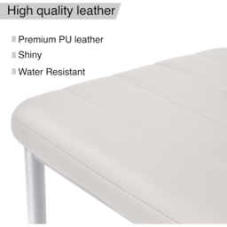 Kosy Koala Set of 4 Pink Faux Leather Dining Chair - Wilko - thumbnail 7
