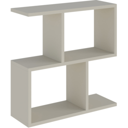 Decortie Homemania Sandstone Coffee Table with Bookshelf Storage - Size: 60 x 60 x 19.5cm - Cream - Wilko - thumbnail 3