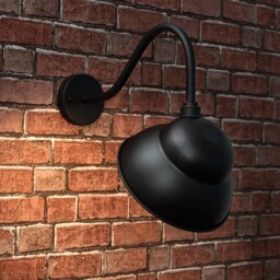 ValueLights Porter Black Warm White Bulb Wall Lantern - Size: 42 x 26 x 48cm - Wilko - thumbnail 3